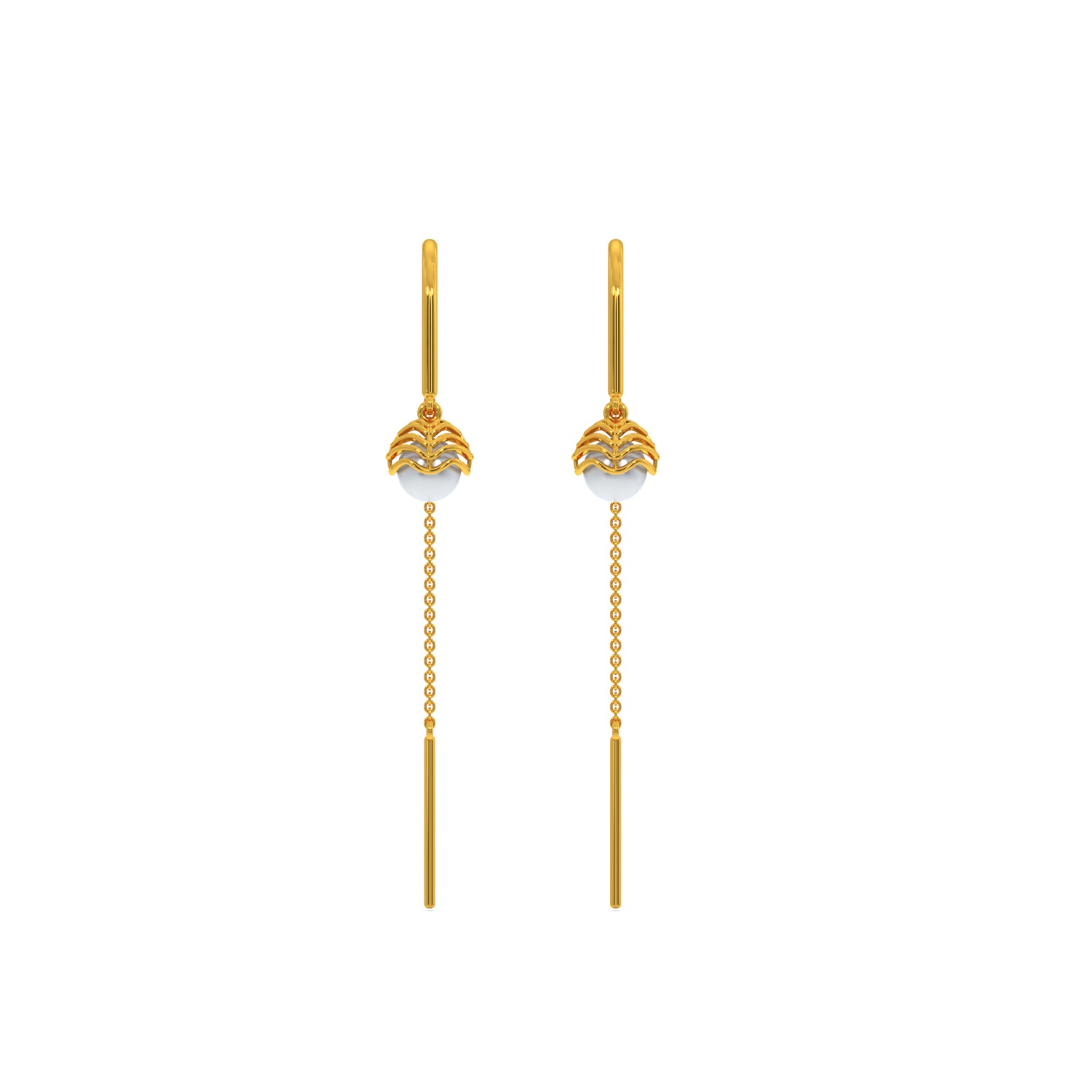 Sui Dhaga Earrings Gold Design 2024 | towncentervb.com